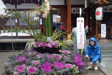 【草花造園専攻】日本の伝統にふれる 冬の門松づくり実習＠萩原神社